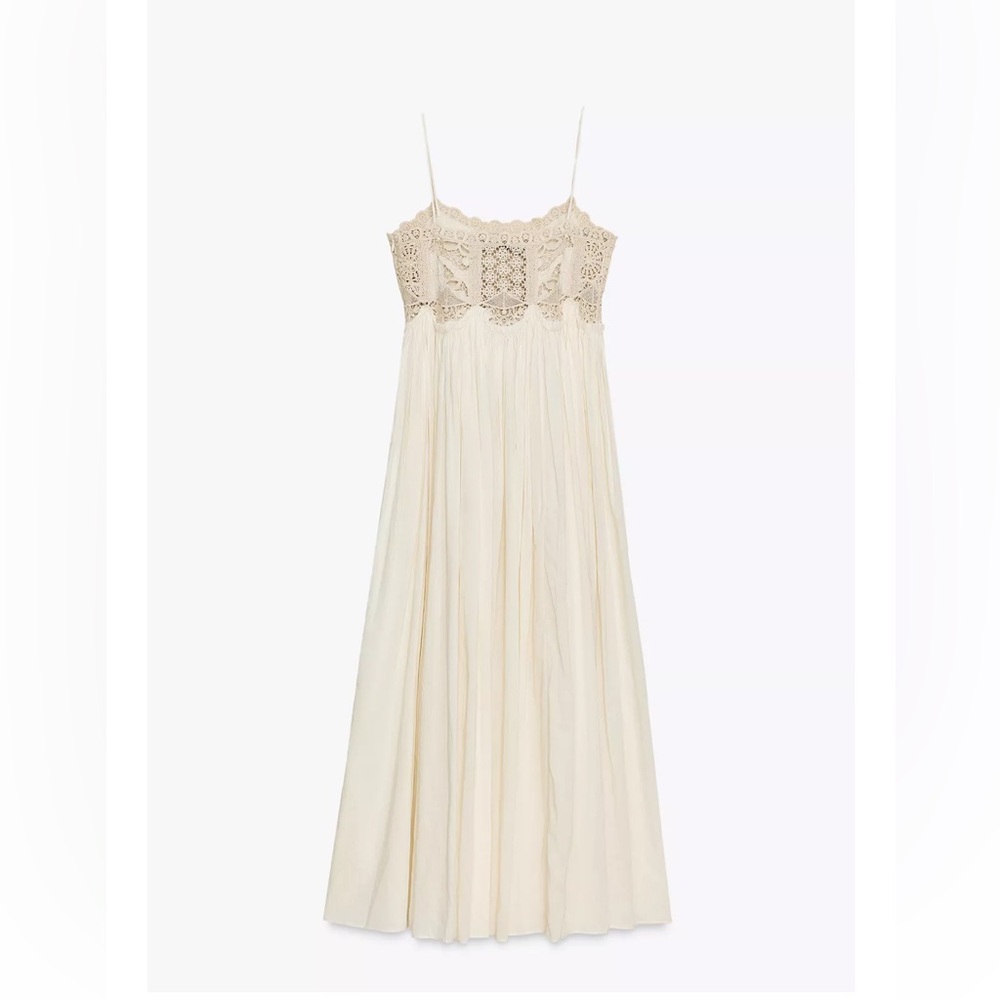 Zara NWT ZW Collection crochet strap dress 6895/276 - Picture 7 of 11